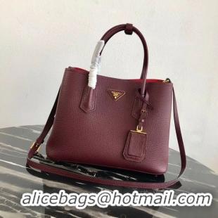 Hot Style Prada Deer skin bag 1BG008 Burgundy