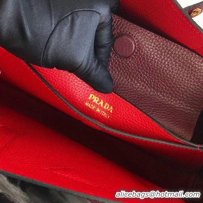 Hot Style Prada Deer skin bag 1BG008 Burgundy