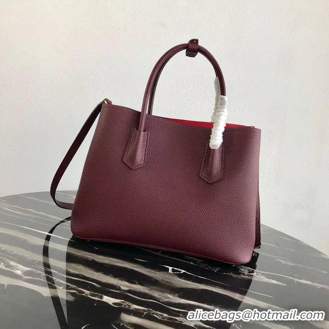 Hot Style Prada Deer skin bag 1BG008 Burgundy