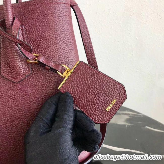 Hot Style Prada Deer skin bag 1BG008 Burgundy