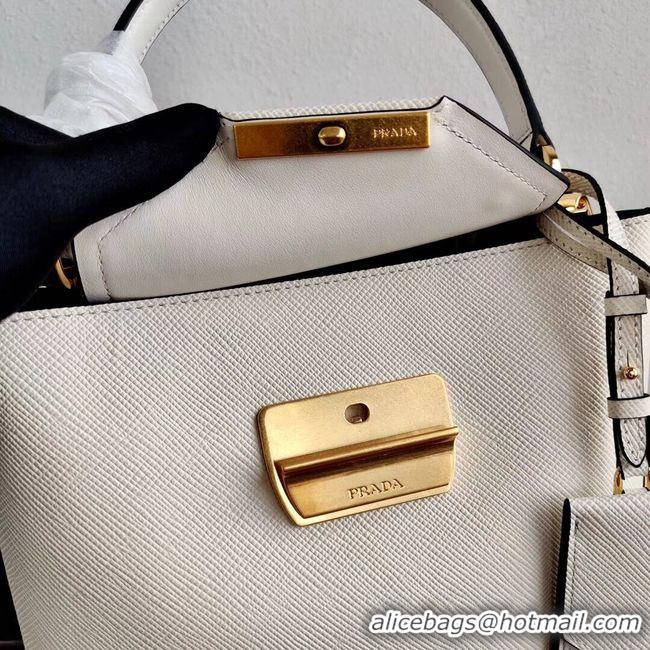 Classic Hot Prada Calf skin tote 1BN012 white