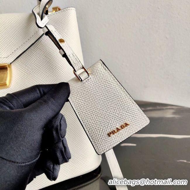 Classic Hot Prada Calf skin tote 1BN012 white