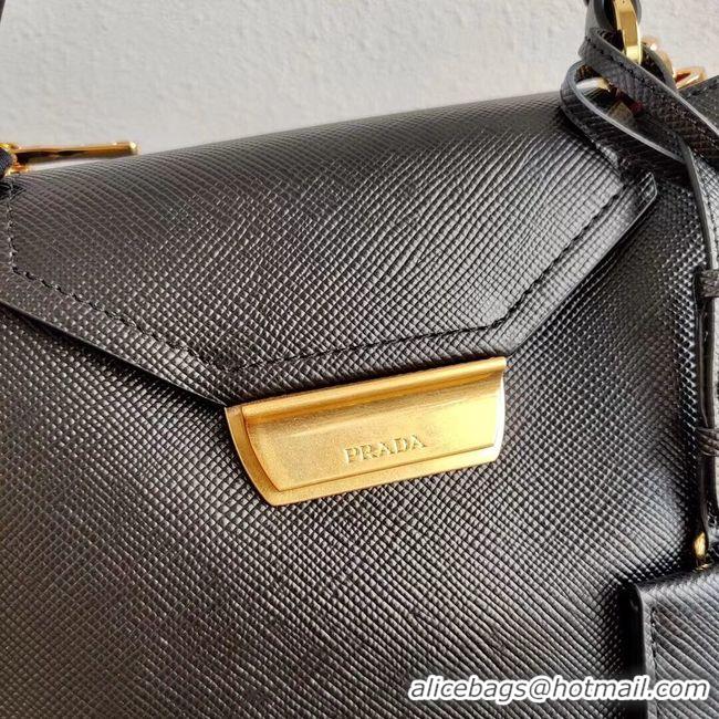 Perfect Prada Calf skin tote 1BN012 black