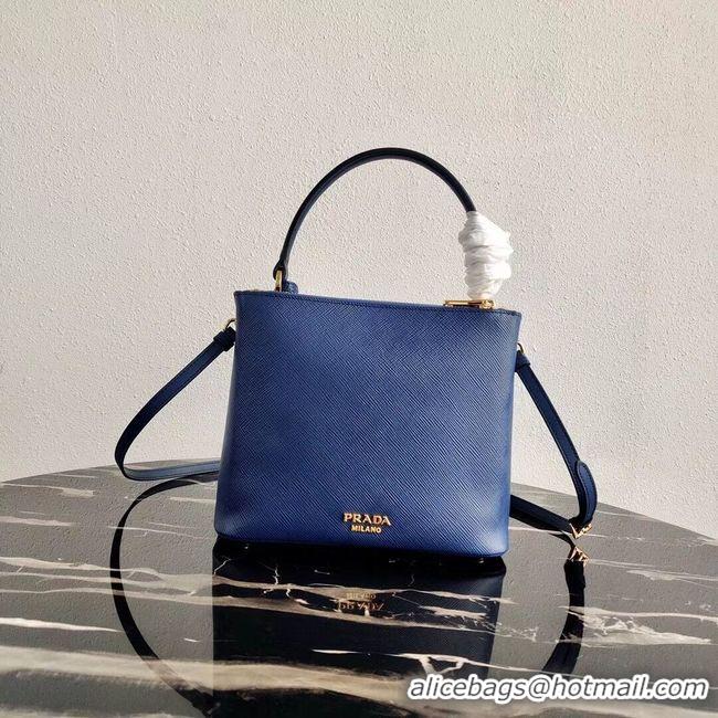 Luxury Prada Calf skin tote 1BN012 blue