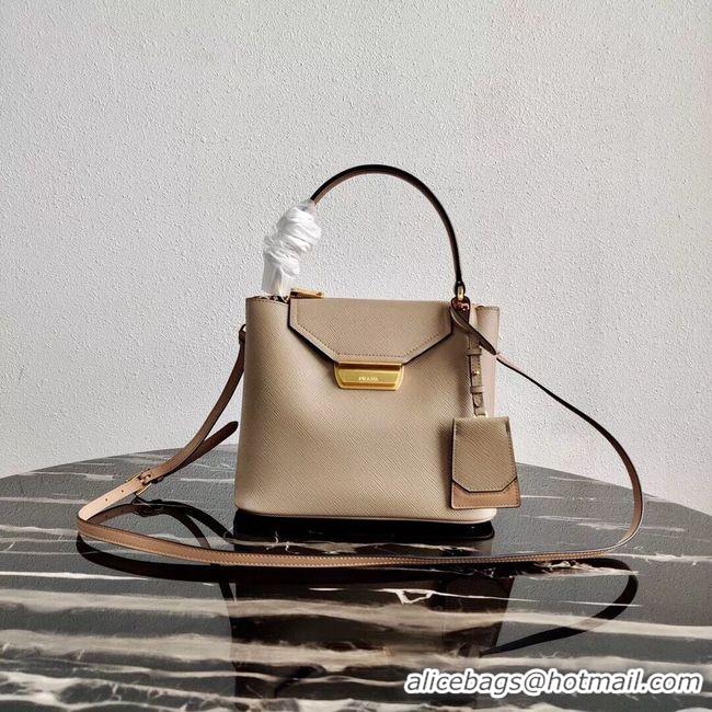 Good Taste Prada Calf skin tote 1BN012 apricot