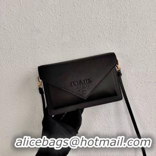 Top Grade Prada Saffiano leather mini-bag 1BP020 black