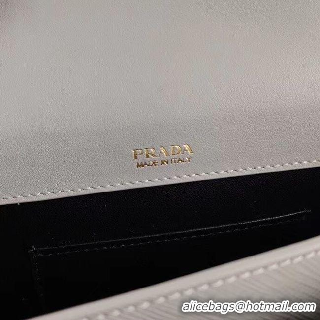 Crafted Prada Saffiano leather mini-bag 1BP020 grey