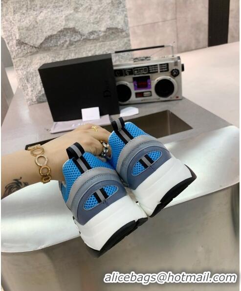 Market Sells Dior B22 Sneaker in Calfskin And Technical Mesh CD1317 Grey/Blue 2020