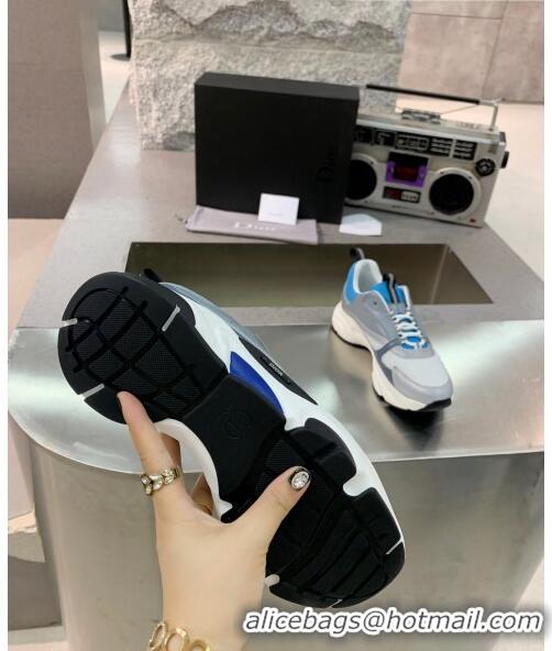 Market Sells Dior B22 Sneaker in Calfskin And Technical Mesh CD1317 Grey/Blue 2020