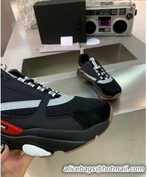 Reasonable Price Dior B22 Sneaker in Calfskin And Technical Mesh CD1330 Black/Silver 2020