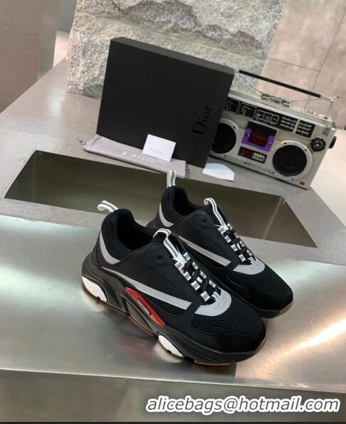 Reasonable Price Dior B22 Sneaker in Calfskin And Technical Mesh CD1330 Black/Silver 2020