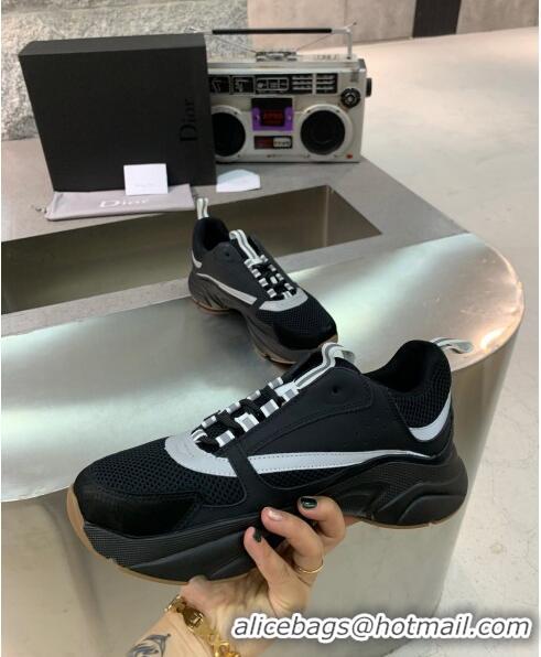 Reasonable Price Dior B22 Sneaker in Calfskin And Technical Mesh CD1330 Black/Silver 2020