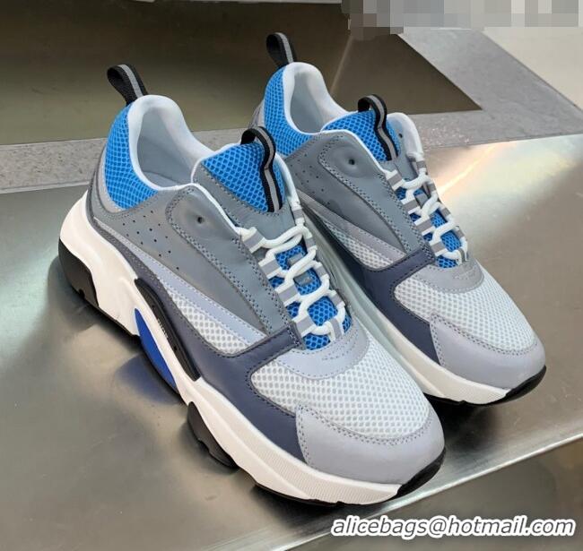 Top Quality Dior B22 Sneaker in Calfskin And Technical Mesh CD1331 Dark Gery/Blue/Grey 2020