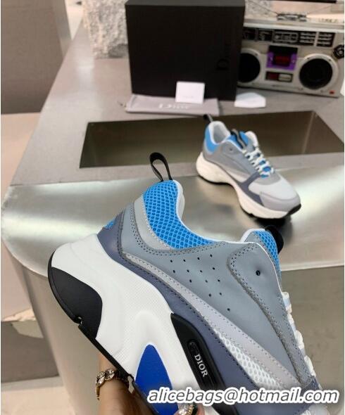 Top Quality Dior B22 Sneaker in Calfskin And Technical Mesh CD1331 Dark Gery/Blue/Grey 2020