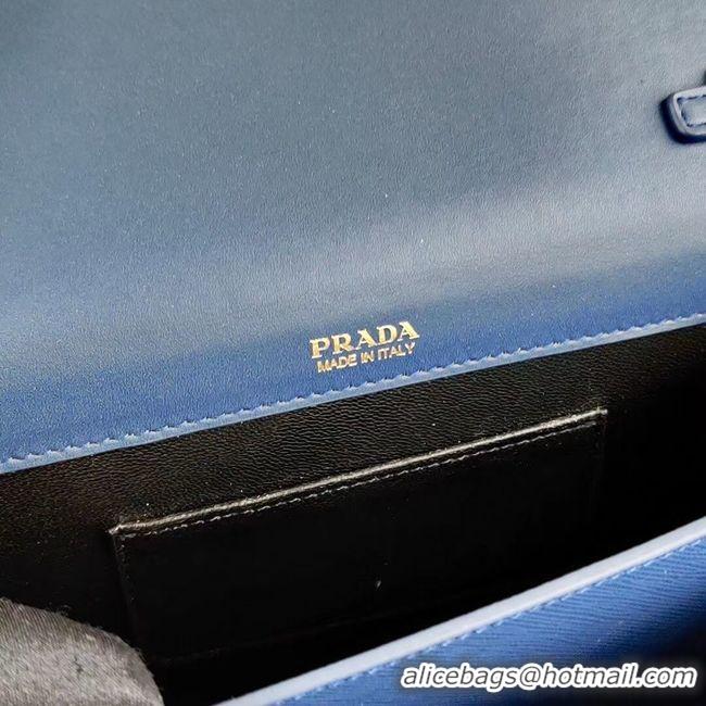 Best Price Prada Saffiano leather mini-bag 1BP020 blue