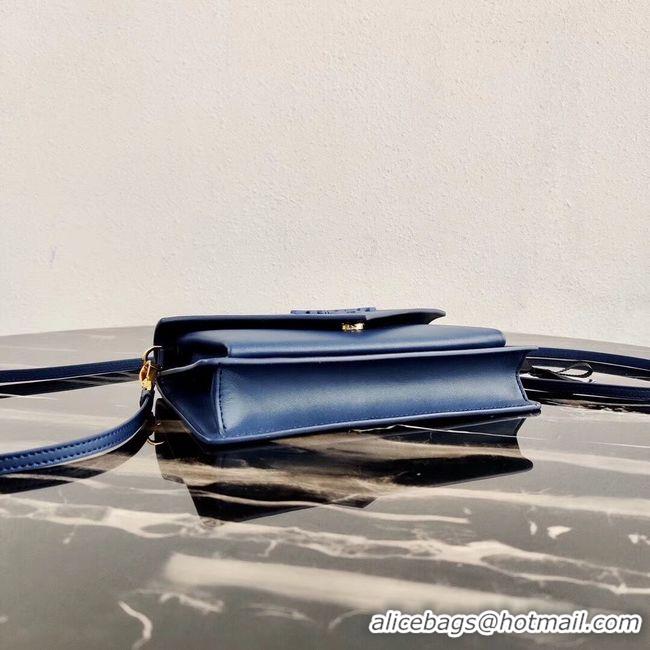 Best Price Prada Saffiano leather mini-bag 1BP020 blue