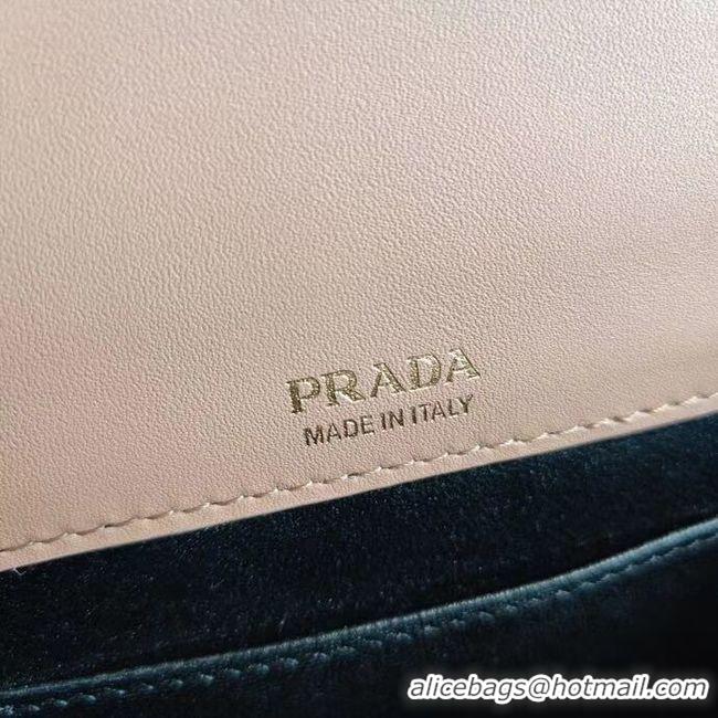 Practical Prada Saffiano leather mini-bag 1BP020 apricot