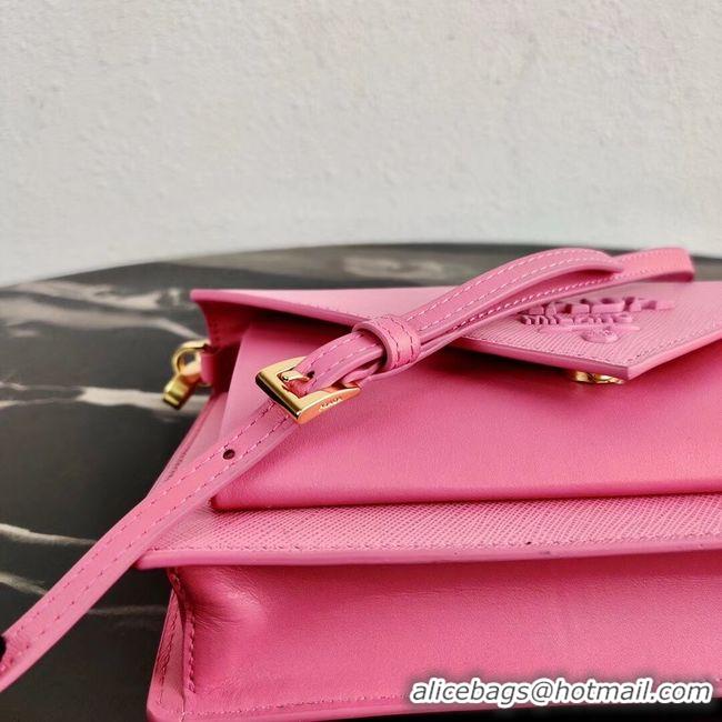 Best Price Prada Saffiano leather mini-bag 1BP020 pink