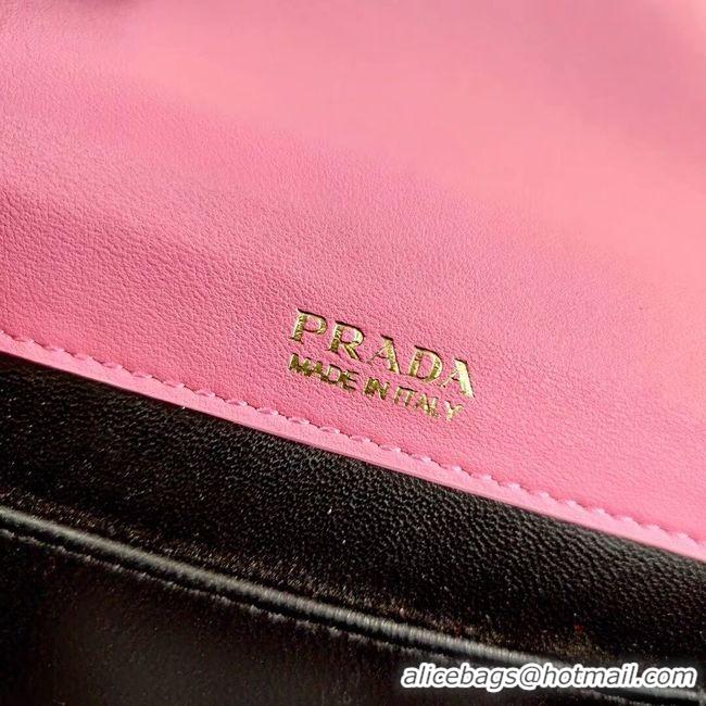 Best Price Prada Saffiano leather mini-bag 1BP020 pink