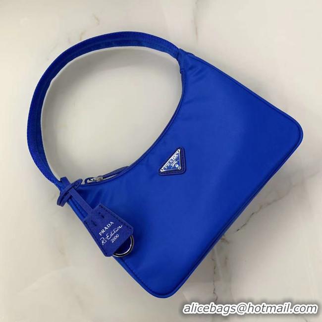 Discounts  Prada Re-Edition 2000 nylon mini-bag 1NE515 Electro optic blue