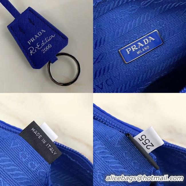 Discounts  Prada Re-Edition 2000 nylon mini-bag 1NE515 Electro optic blue