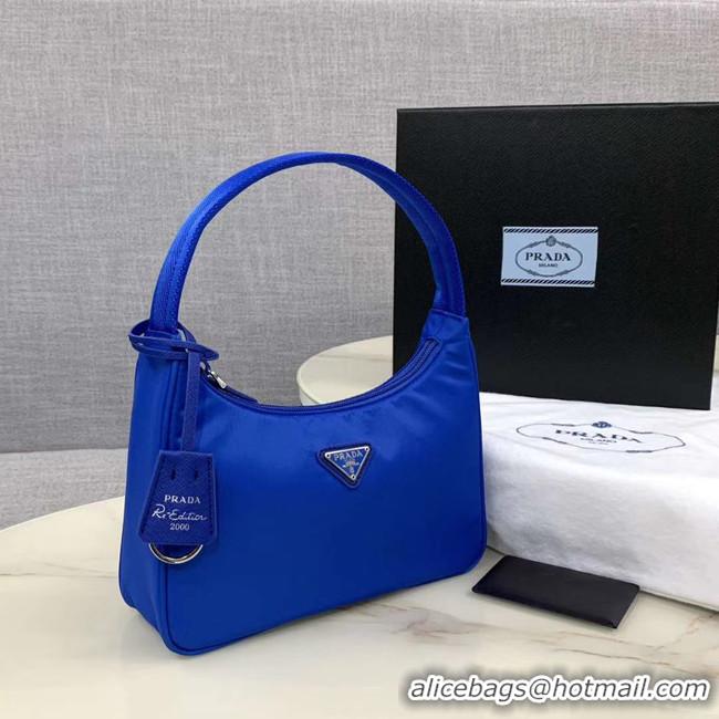 Discounts  Prada Re-Edition 2000 nylon mini-bag 1NE515 Electro optic blue