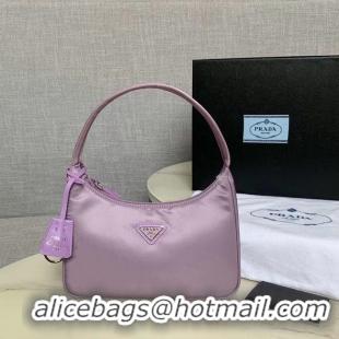 Sumptuous Prada Re-Edition 2000 nylon mini-bag 1NE515 Lavender