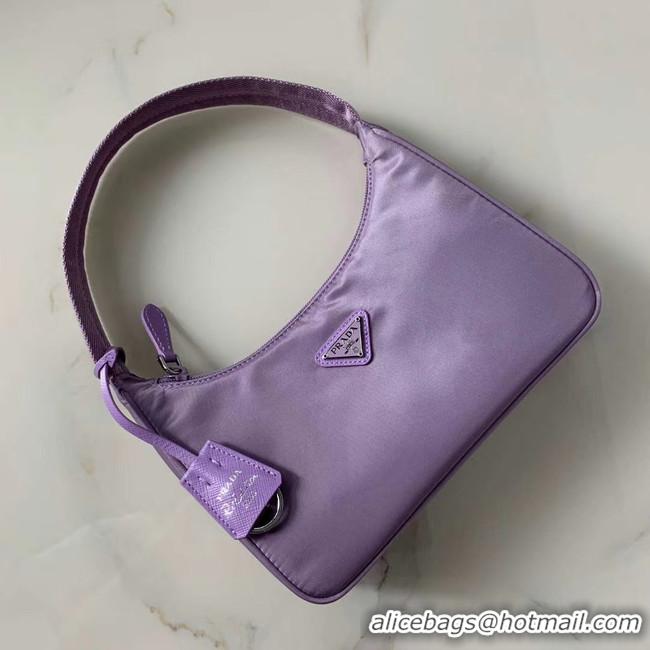 Sumptuous Prada Re-Edition 2000 nylon mini-bag 1NE515 Lavender