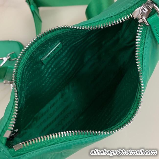 Stylish Prada Re-Edition 2005 nylon shoulder bag 1BH204 green