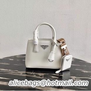 Best Product Prada Saffiano leather mini-bag 1BA296 White