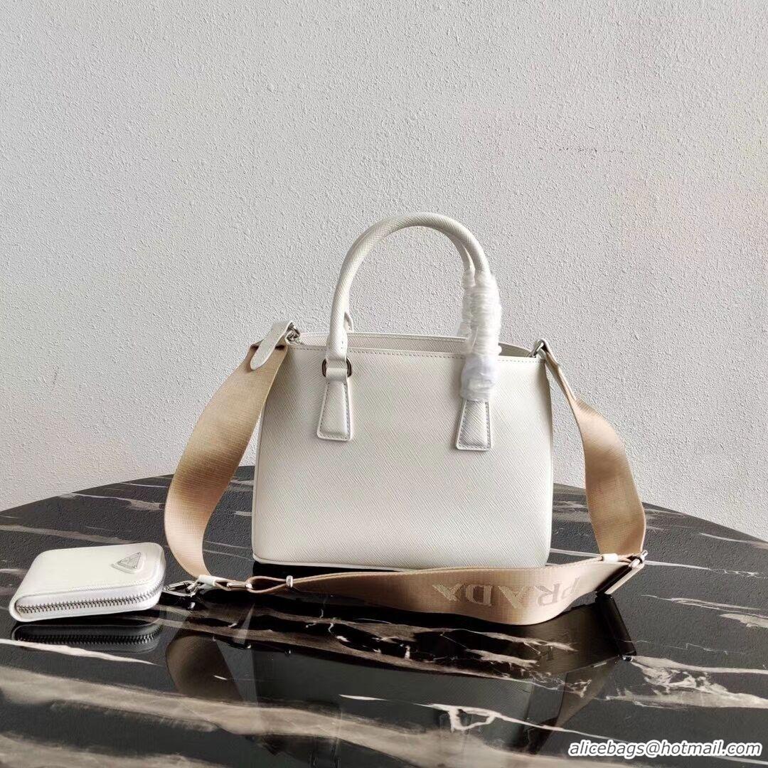 Best Product Prada Saffiano leather mini-bag 1BA296 White