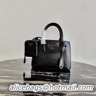 Duplicate Prada Saffiano leather mini-bag 1BA296 black