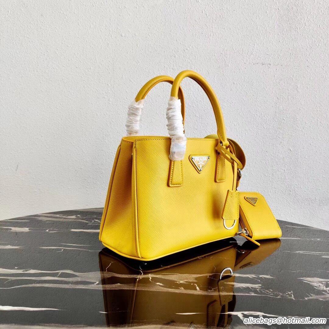 Luxury Prada Saffiano leather mini-bag 1BA296 yellow