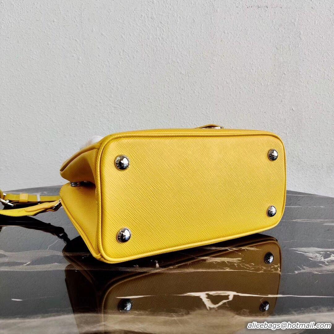 Luxury Prada Saffiano leather mini-bag 1BA296 yellow