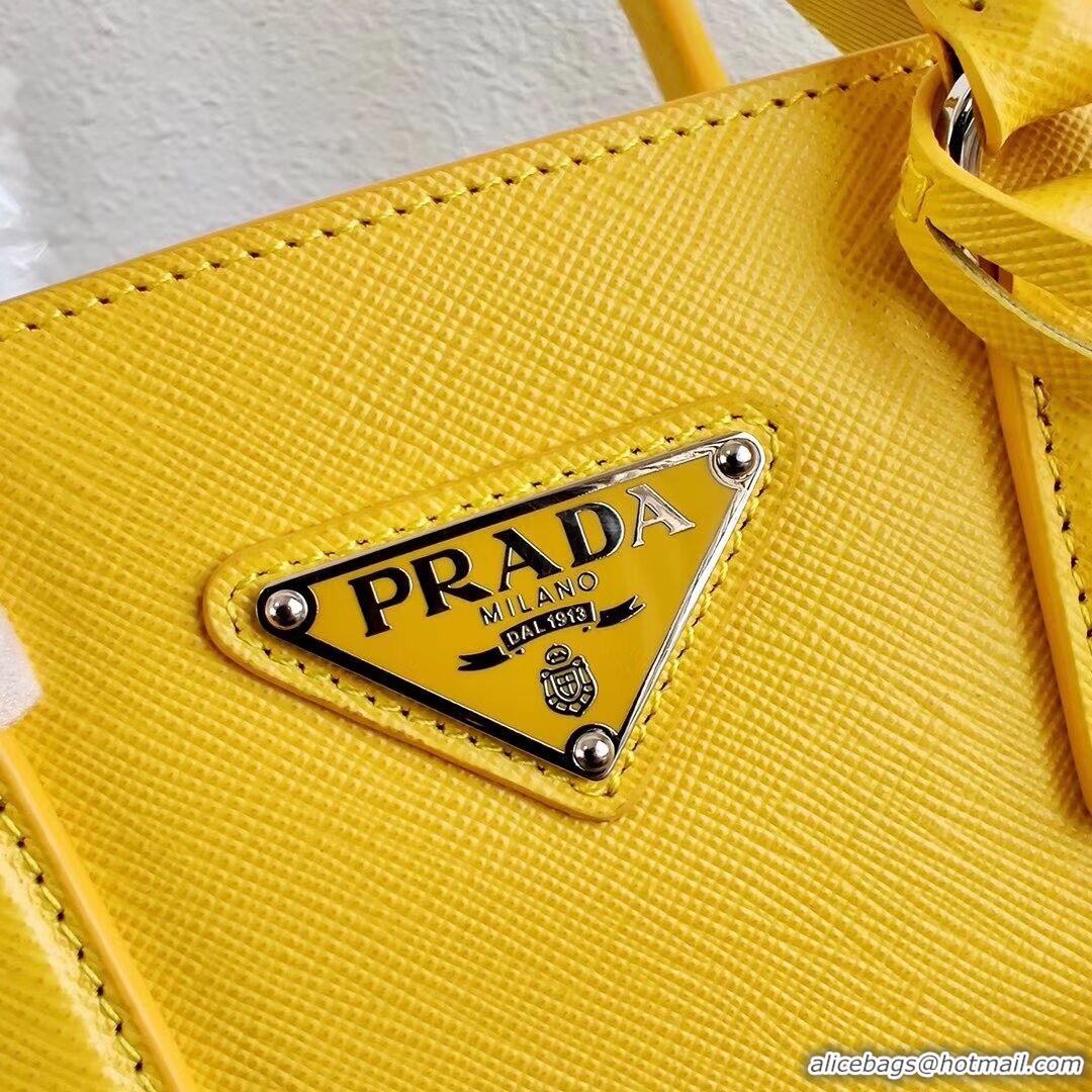 Luxury Prada Saffiano leather mini-bag 1BA296 yellow