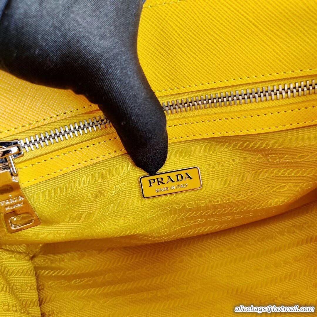 Luxury Prada Saffiano leather mini-bag 1BA296 yellow