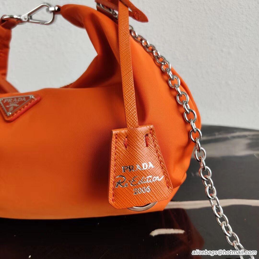 Sophisticated Prada Re-Edition 2005 nylon shoulder bag 1BH172 orange