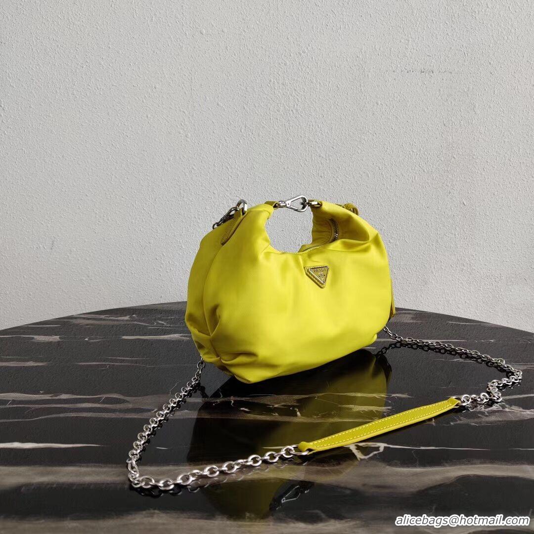 Low Price Prada Re-Edition 2005 nylon shoulder bag 1BH172 yellow