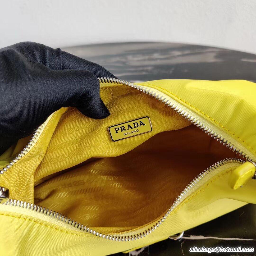 Low Price Prada Re-Edition 2005 nylon shoulder bag 1BH172 yellow