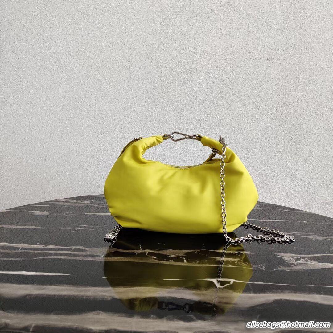 Low Price Prada Re-Edition 2005 nylon shoulder bag 1BH172 yellow