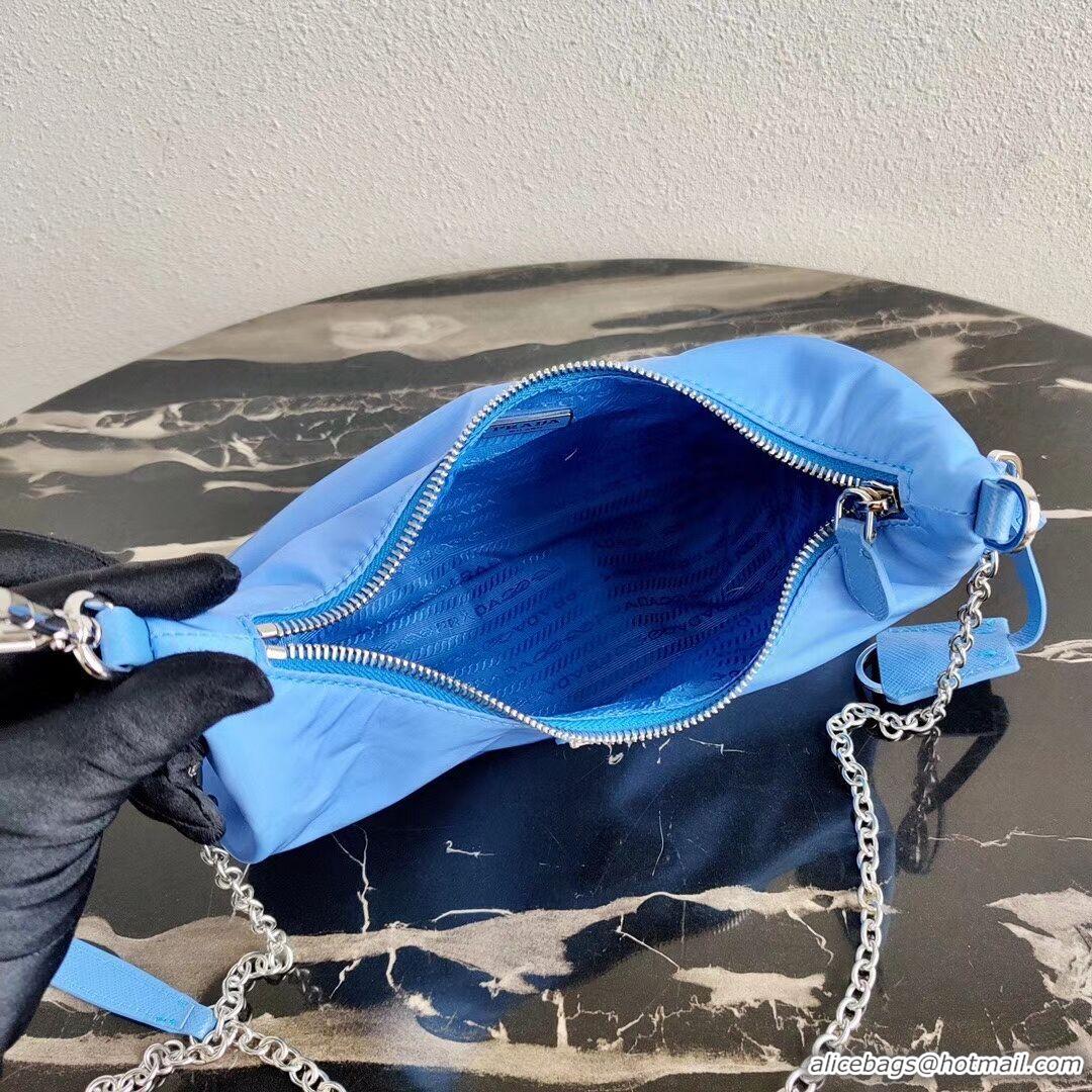 Good Taste Prada Re-Edition 2005 nylon shoulder bag 1BH172 blue