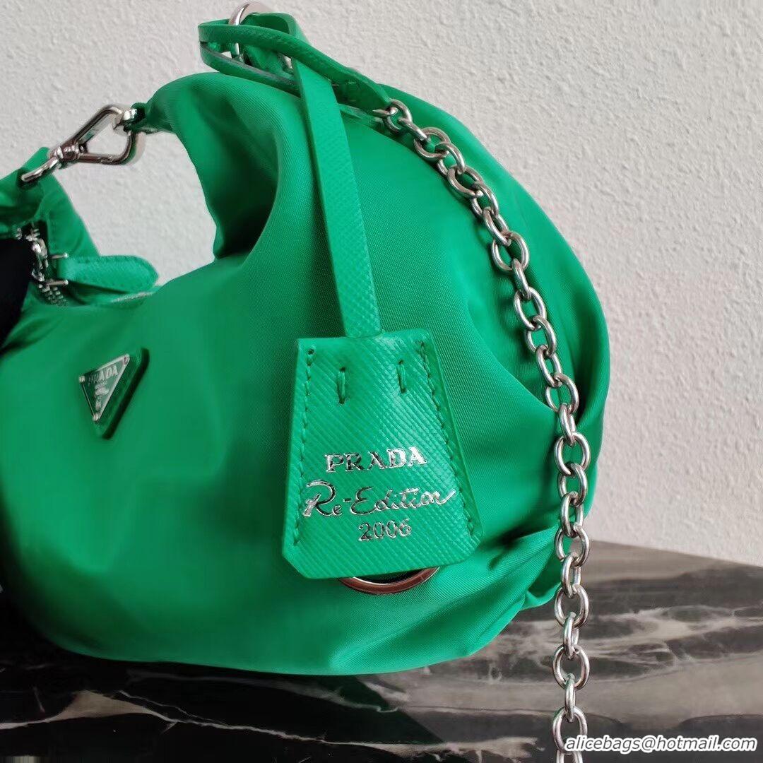 Perfect Prada Re-Edition 2005 nylon shoulder bag 1BH172 green