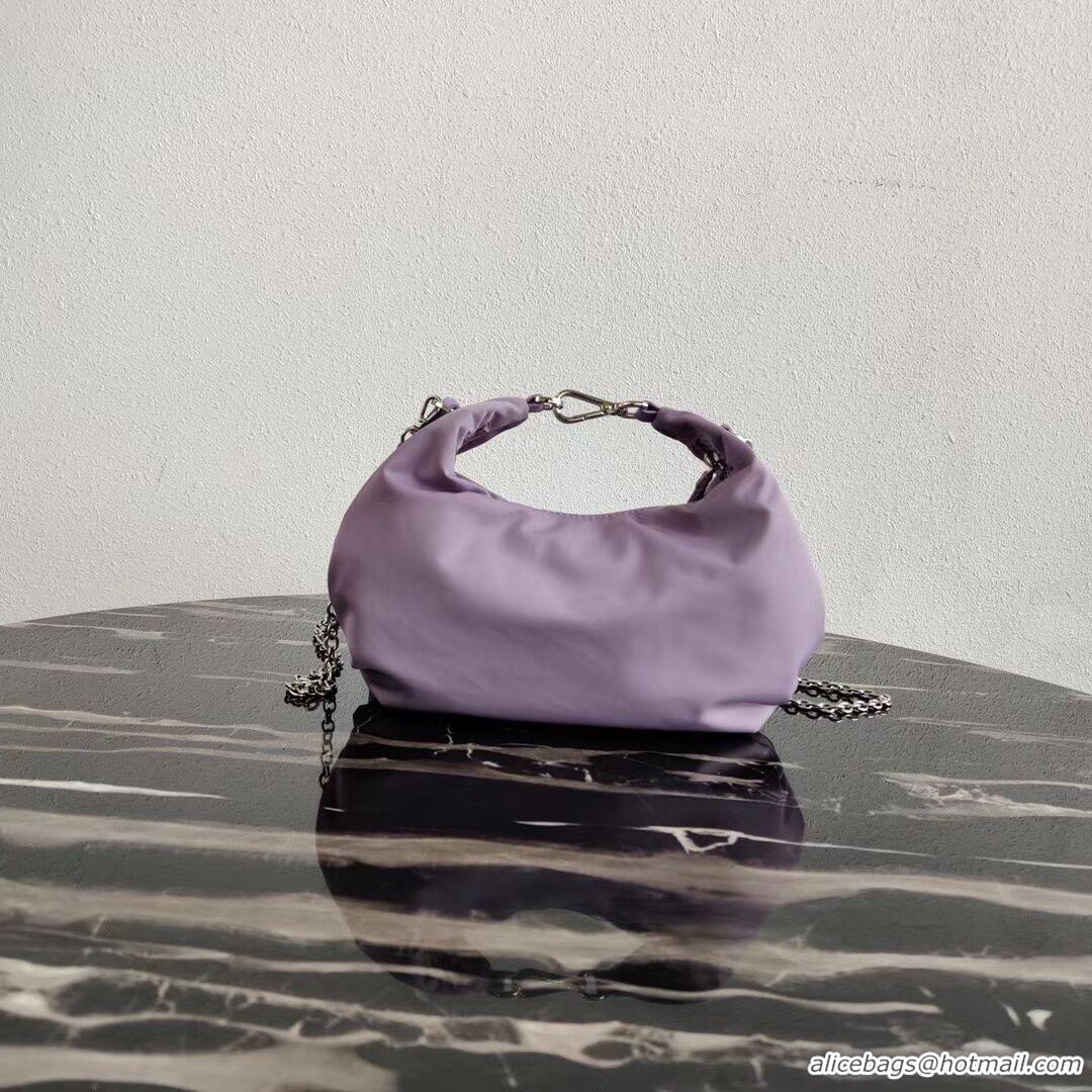 Luxury Prada Re-Edition 2005 nylon shoulder bag 1BH172 lilac