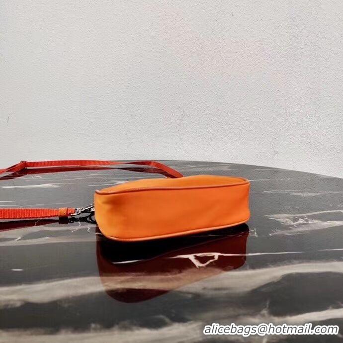 1:1 aaaaa Prada Re-Edition nylon mini shoulder bag 1TT122 orange