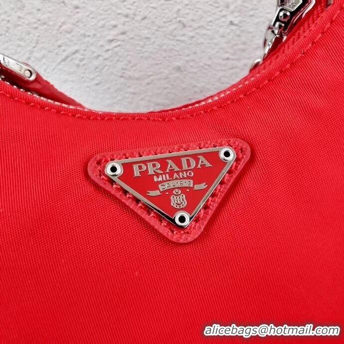 Sumptuous Prada Re-Edition nylon mini shoulder bag 1TT122 red