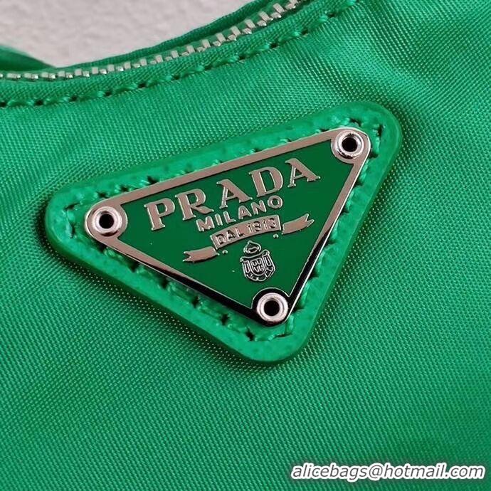 Pretty Style Prada Re-Edition nylon mini shoulder bag 1TT122 green