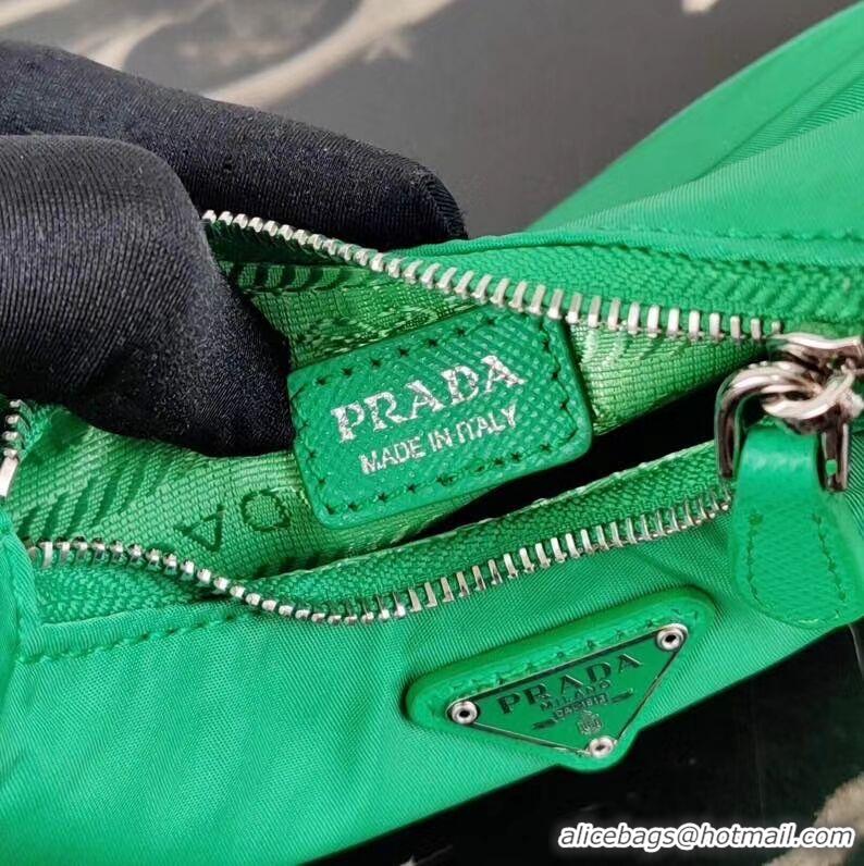 Pretty Style Prada Re-Edition nylon mini shoulder bag 1TT122 green