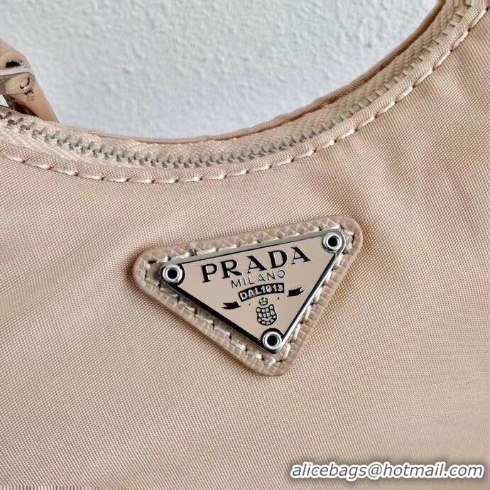 Top Design Prada Re-Edition nylon mini shoulder bag 1TT122  apricot