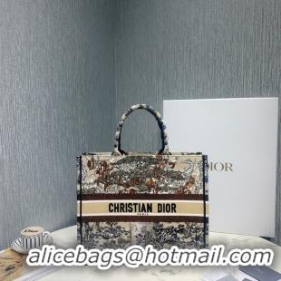 Hot Style SMALL DIOR BOOK TOTE Embroidered M1296-1