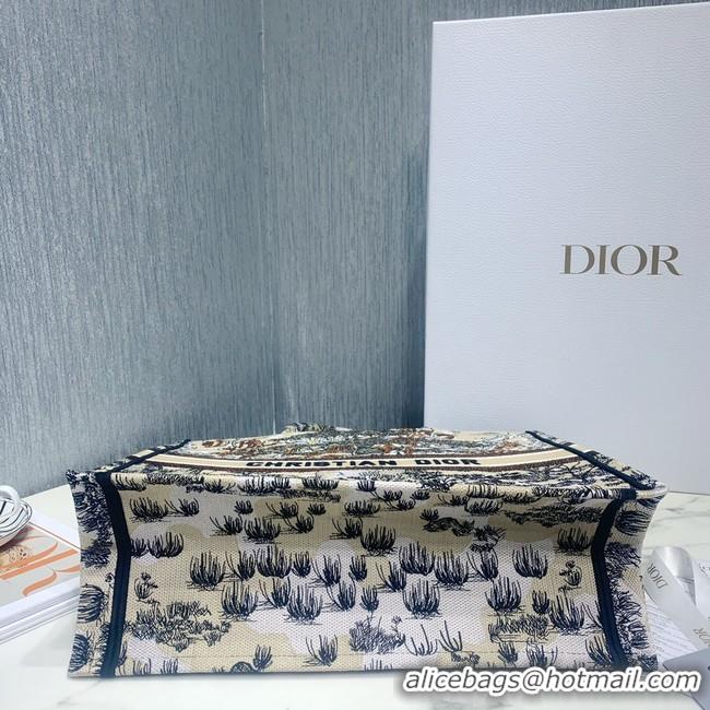 Hot Style SMALL DIOR BOOK TOTE Embroidered M1296-1